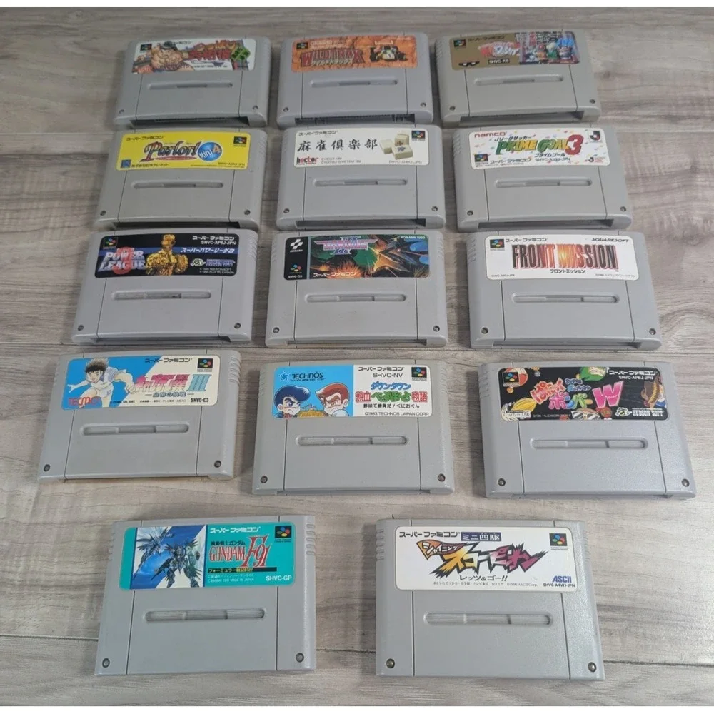 Nintendo SuperFamicom/SNES Game Lot of 14 Super Famicom/SNES JP GAMES